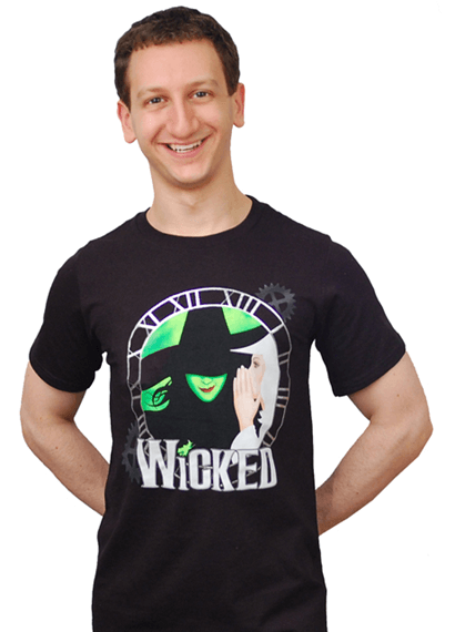 Wicked the Broadway Musical - Clock Logo T-Shirt 